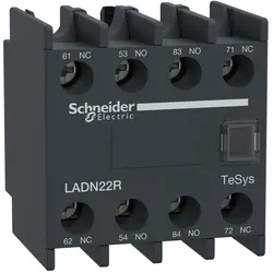 Schneider Electric LADN22R Hilfskontaktblock, TeSys Deca, 2NO+2NC, Schraubklemmen