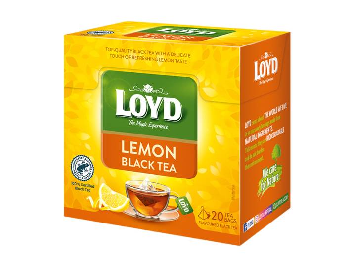 LOYD Sachets de thé au citron noir 20 x 1,7 g