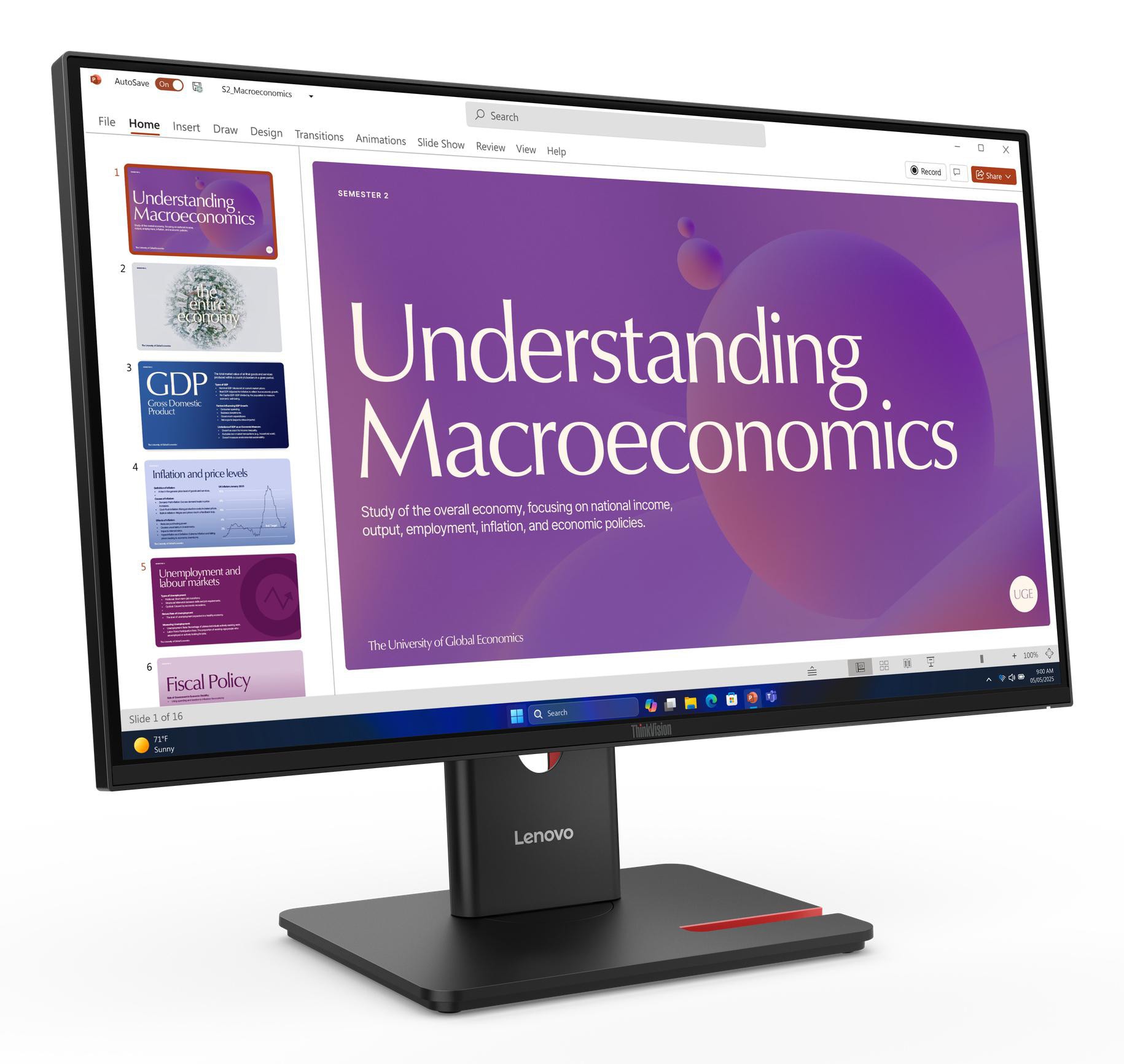 Lenovo ThinkVision T24D-40 23,8 Zoll FHD IPS LED 16:9 120 Hz Monitor 64B9GAT1EU