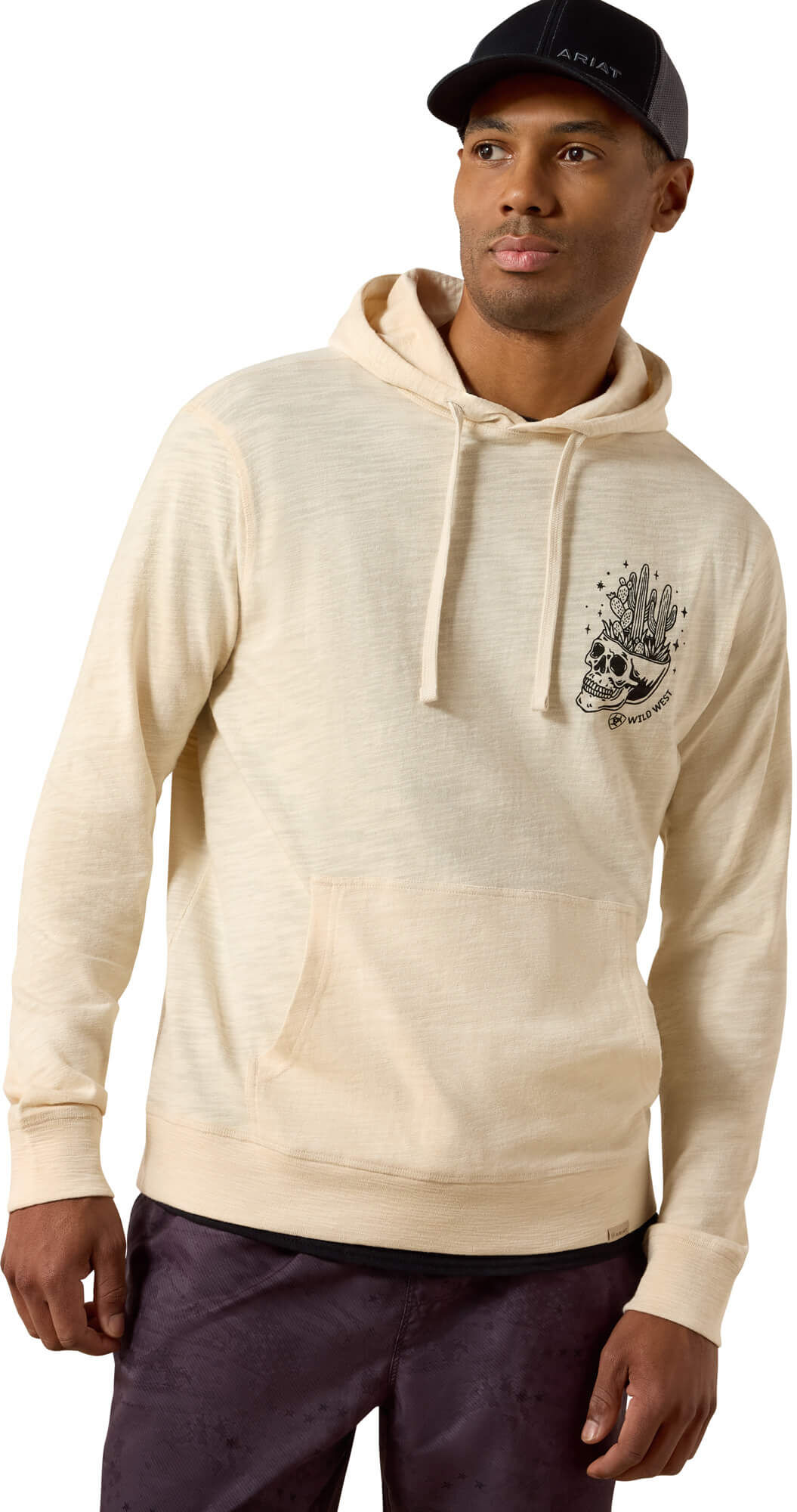 Men's Lightweight Retro Hoodie in Sandshell, Size: 2XL by Ariat