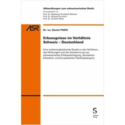Erbzeugnisse im Verhältnis Schweiz-Deutschland, Fachbücher von Daniel Pfäffli