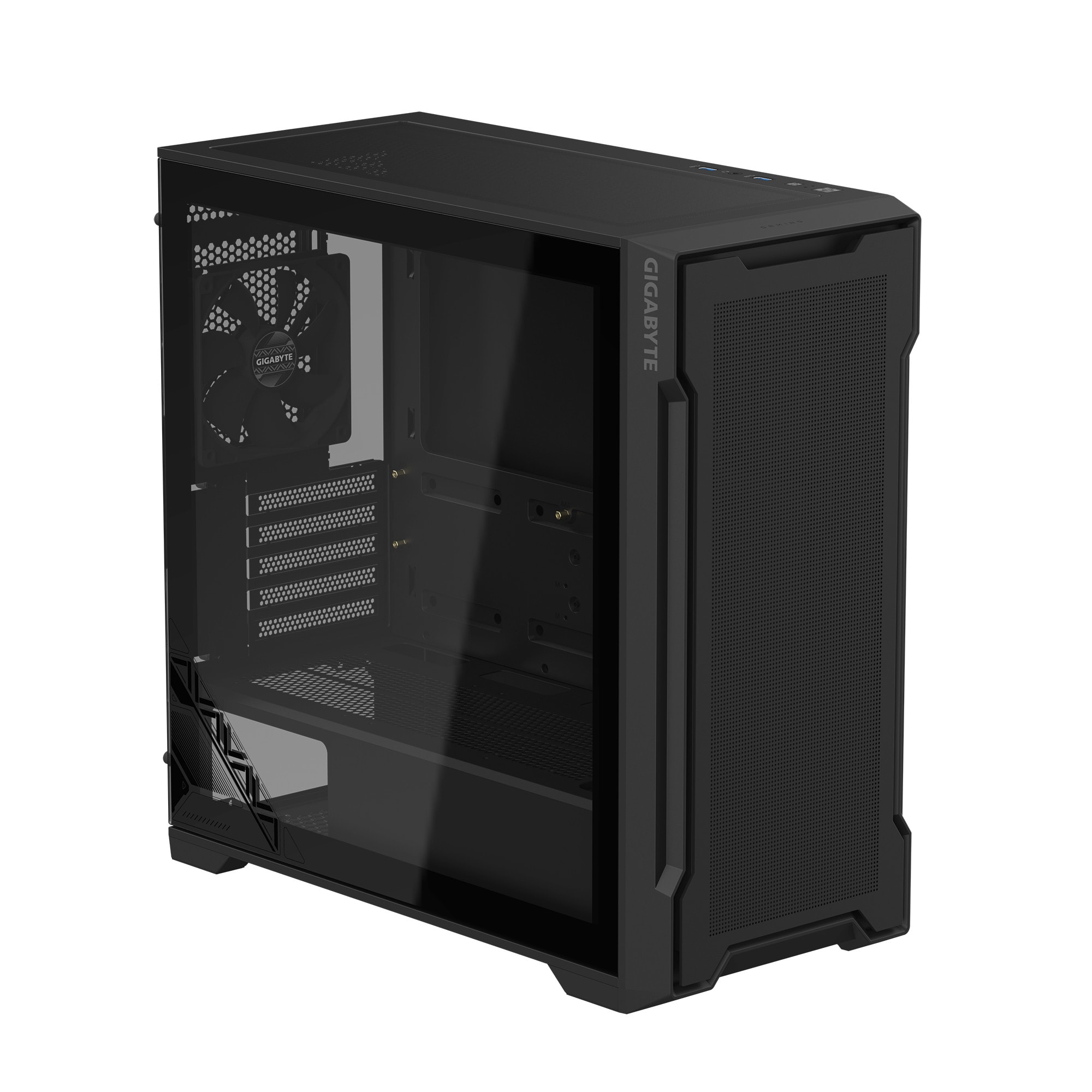 Gigabyte AORUS C102 Gaming PC Gehäuse Midi-Tower Schwarz Seitenfenster