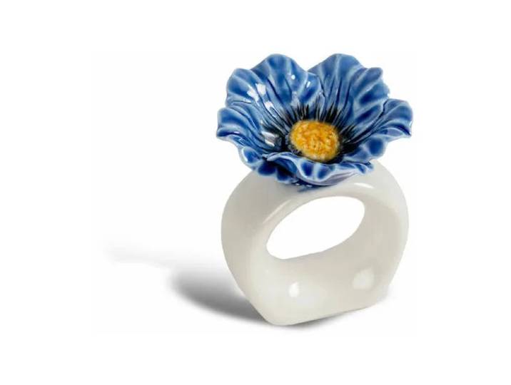 Byon Porte-serviettes Poppy lot de 2 Bleu