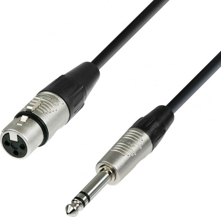 Adam Hall Cables K4 Bfv 0300 Mikrofonkabel Rean Xlr Female Auf 6,3 Mm Klin