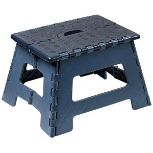 Kesper Tritthocker 70630, klappbar, aus Kunststoff, 1 Stufe, dunkelblau