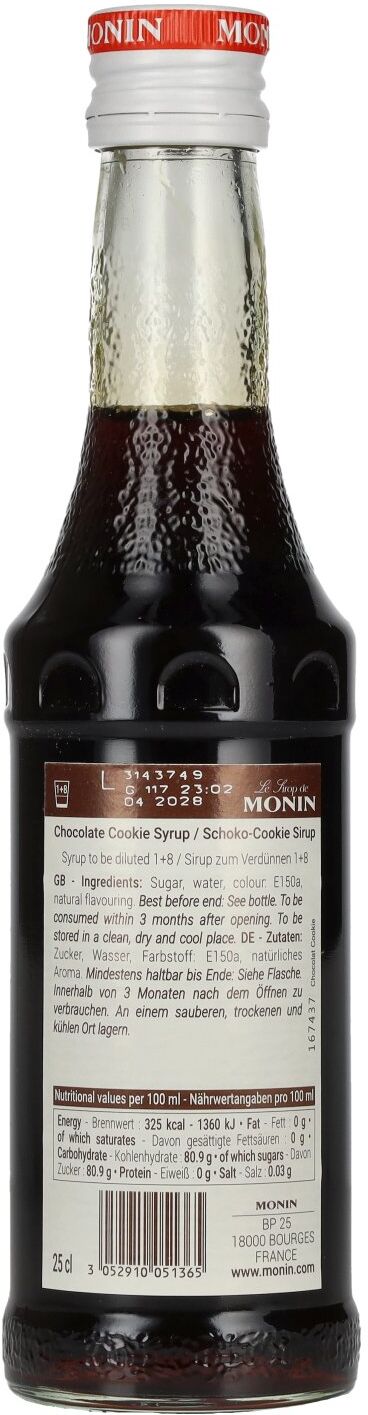 Le Sirop de Monin SCHOKOLADEN COOKIE 0,25l