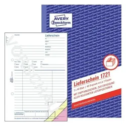 Avery Zweckform Lieferschein mit Empfangsschein A5 - 3x40 Blatt
