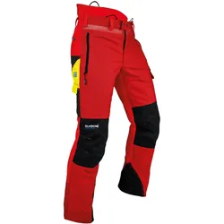 Schnittschutzhose "VENTILATION TYP C" - XXS - lang - Rot