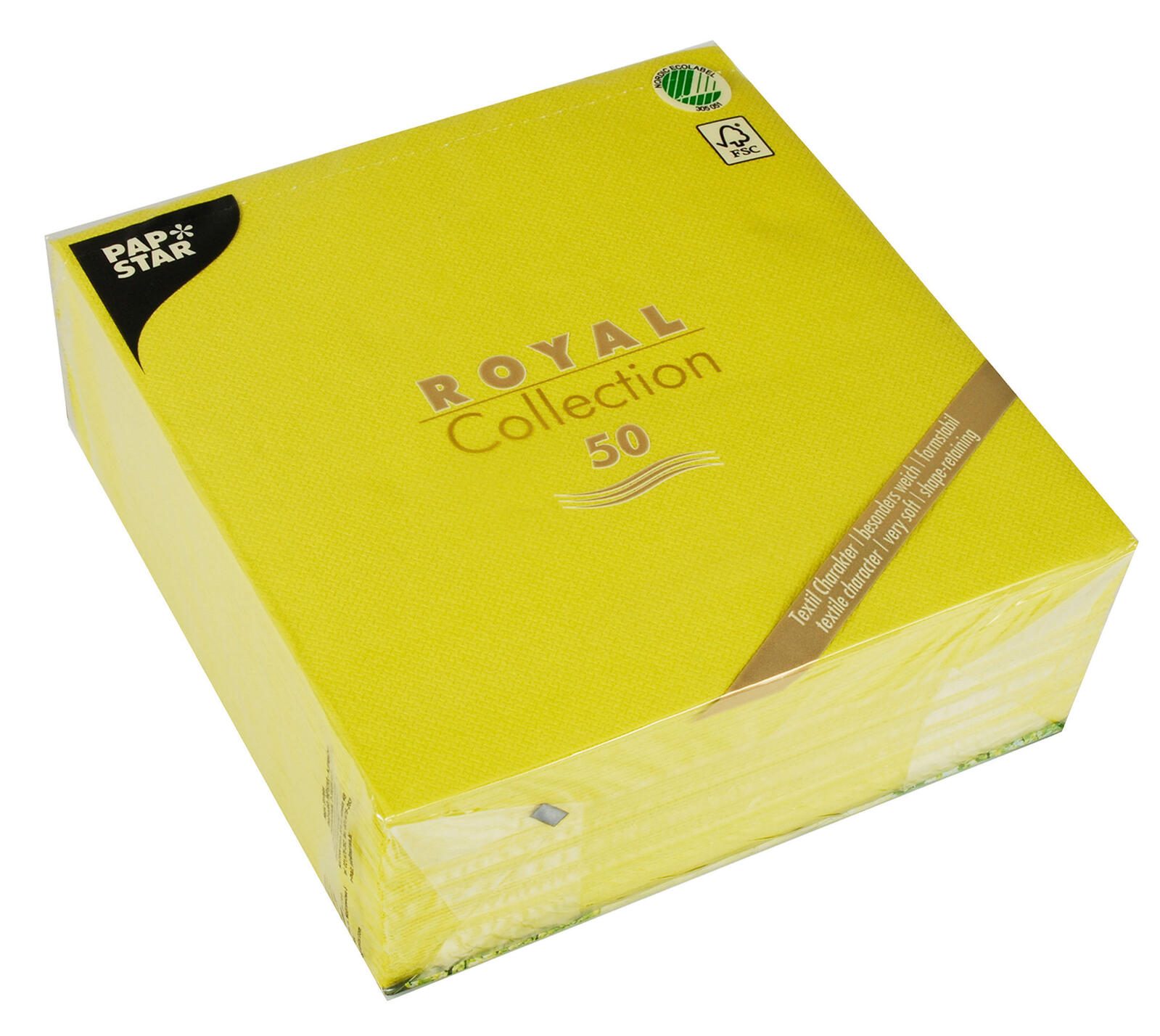 PAPSTAR Servietten 40,0 x 40,0 cm 3-lagig limonengrün 10819