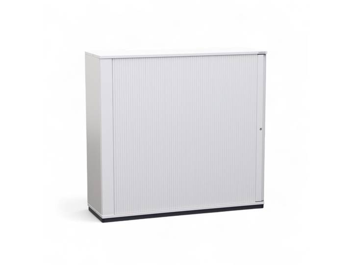 Rollladenschränke Tradingzone Smartline 120 x 40 x 113 cm, Lichtgrau, mit Schlüssel, Neu - platzsparende Lösung