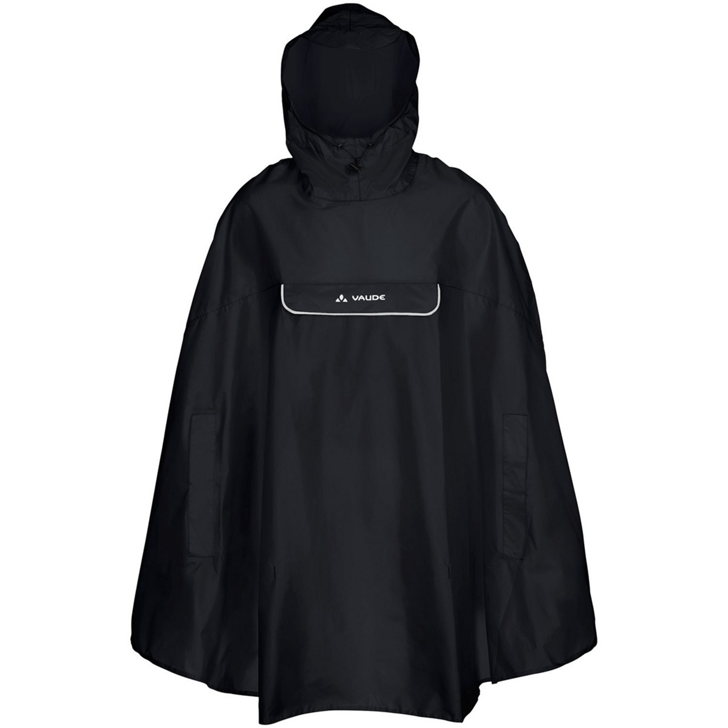 Vaude Valdipino Poncho Regenjacke schwarz Größe L Trekking Winddicht Wasserabweisend