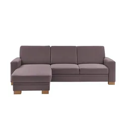 meinSofa Ecksofa  Uli-S ¦ lila/violett ¦ Maße (cm): B: 248 H: 90 T: 163.0