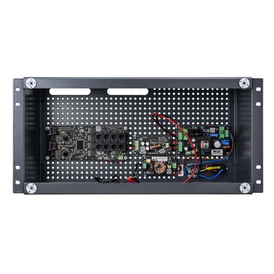 BCS Puffer-Set für 8 IP-Kameras im RACK-Gehäuse POWER (Montage-Kit) (BCS-UPS/IP8Gb/E-S/RACK5U)