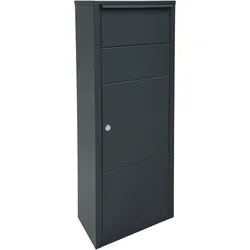 MEFA Paketbriefkasten Hazel 477 grau, Briefkasten groß, 1043x385x230 mm 477550M