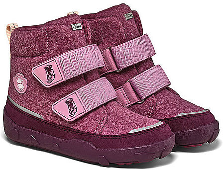 AFFENZAHN Kinder Stiefel WOLLE COMFY Otter dunkelrot   34 34