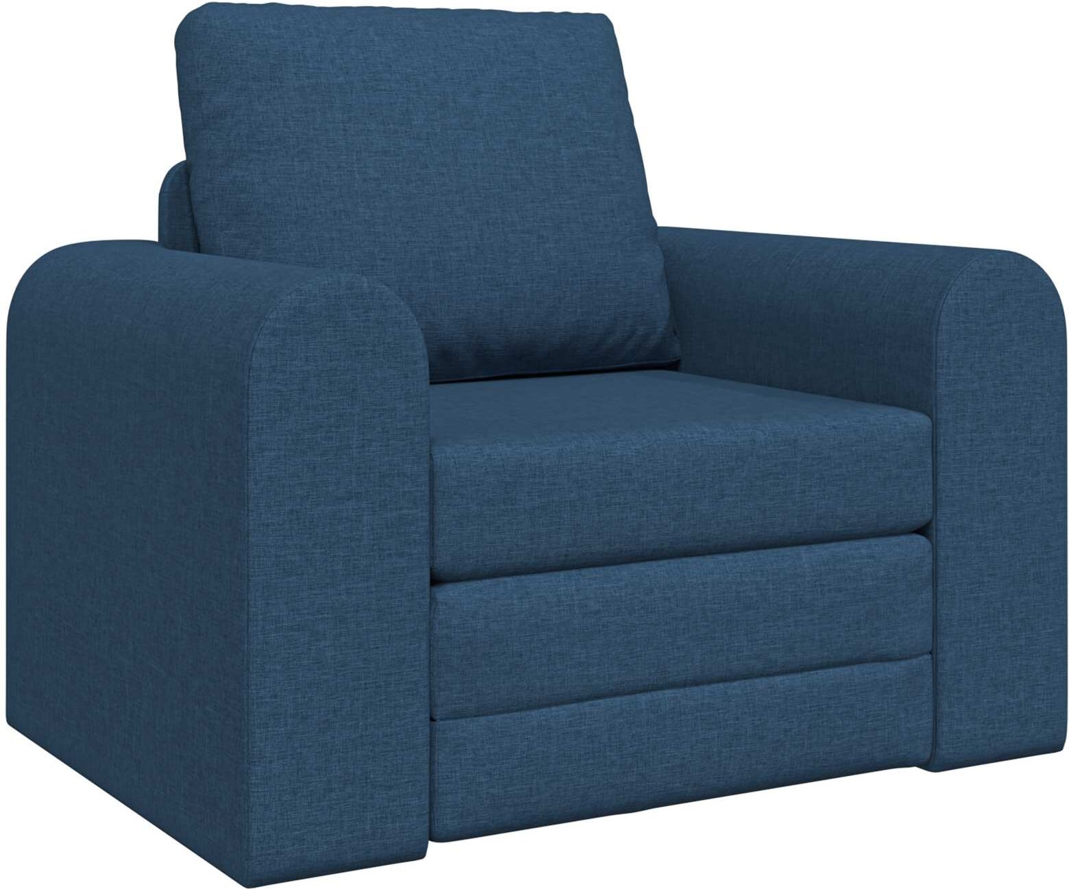 vidaXL Canapé-Lit Bleu 98 x 71 x 83 cm tissu