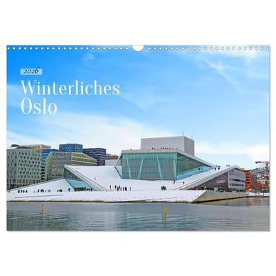 Winterliches Oslo (Wandkalender 2026 DIN A3 quer), CALVENDO Monatskalender