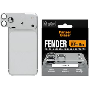 PanzerGlass Kamera-Schutz Fender, silber, 1 Stück, aus Aluminium, Vollschutz-Abdeckung, für iPhone 18 Pro Max