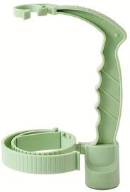Discount Dollar Deals Adjustable Drink Pouring Cup Handle, Built In Bottle Opener, Beverage Inverting Holder With Lemon Cover Rack light Green