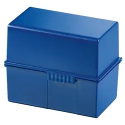 HAN Karteikasten 977-14 DIN A7 quer max. 300Karten PS blau