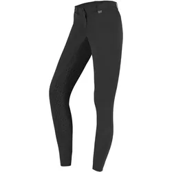 Reithose Damen Full-Grip Micro Sport Silikon Schwarz / 48