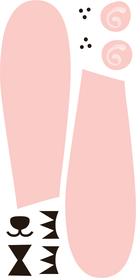 Ambiance-sticker Sticker lapine souriante