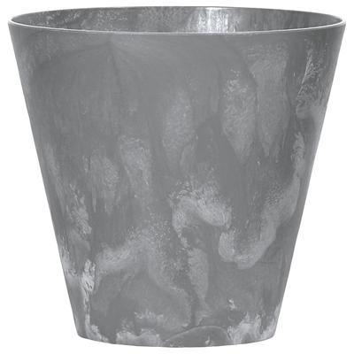 Pflanzkübel PROSPERPLAST "Tubus Effect", grau, H:37,3cm Ø:40cm, Kunststoff, Pflanzgefäße, Pflanzkübel, ØxH: 40x37,3 cm