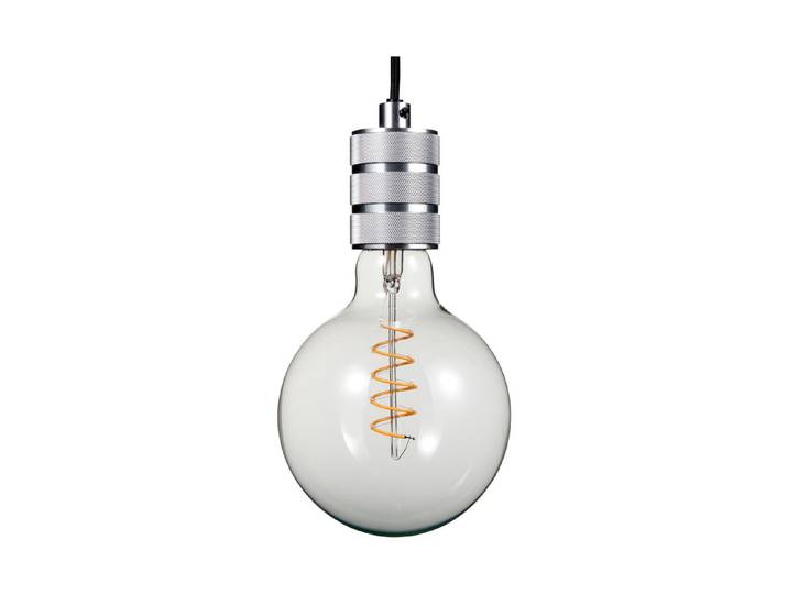 Star Trading Lampenaufhängung E27 Lens Zink - Silber 40 W