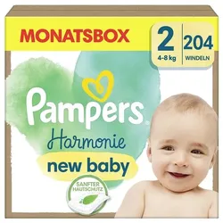 Pampers Windeln »Harmonie™« Gr.2 (4-8 kg) 204 Stück weiß