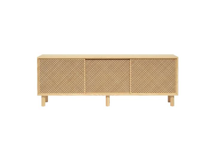Buffet 3 portes en bois massif naturel 180 cm Verni