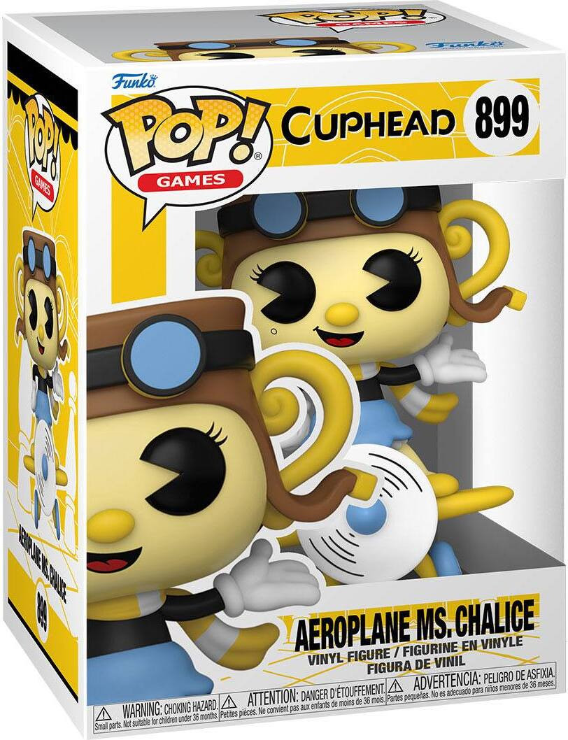 Funko Pop! Cuphead - Vliegtuig, mevrouw Chalice 899 - Vinyl figuur
