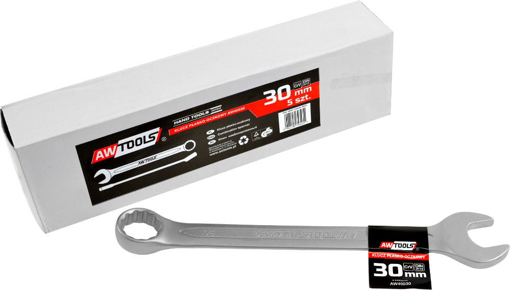 AWTools Ringsleutel plat DIN 3113 maat 30 mm
