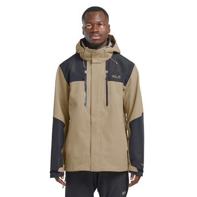 Funktionsjacke JACK WOLFSKIN "JASPER 2L JKT M", Herren, Gr. L (52), hazelwood, Obermaterial: 100% Polyester. Futter: 100% Polyester, Jacken Funktionsjacke, mit TEXAPORE 2L, atmungsaktiv, winddicht, wasserdicht