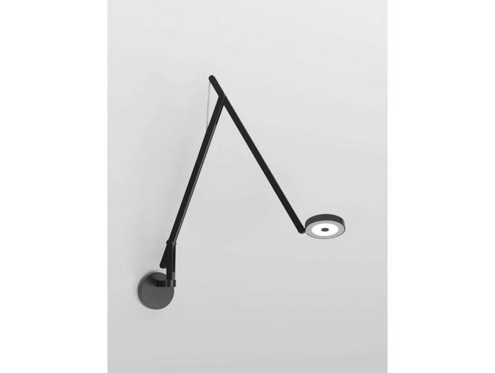 Applique murale String W2, DTW, mat/noir/argent - Rotaliana - Salon / séjour