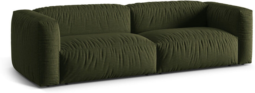 Brayden Studio Carlens 4 Seater Sofa Green/Structured Fabric 3