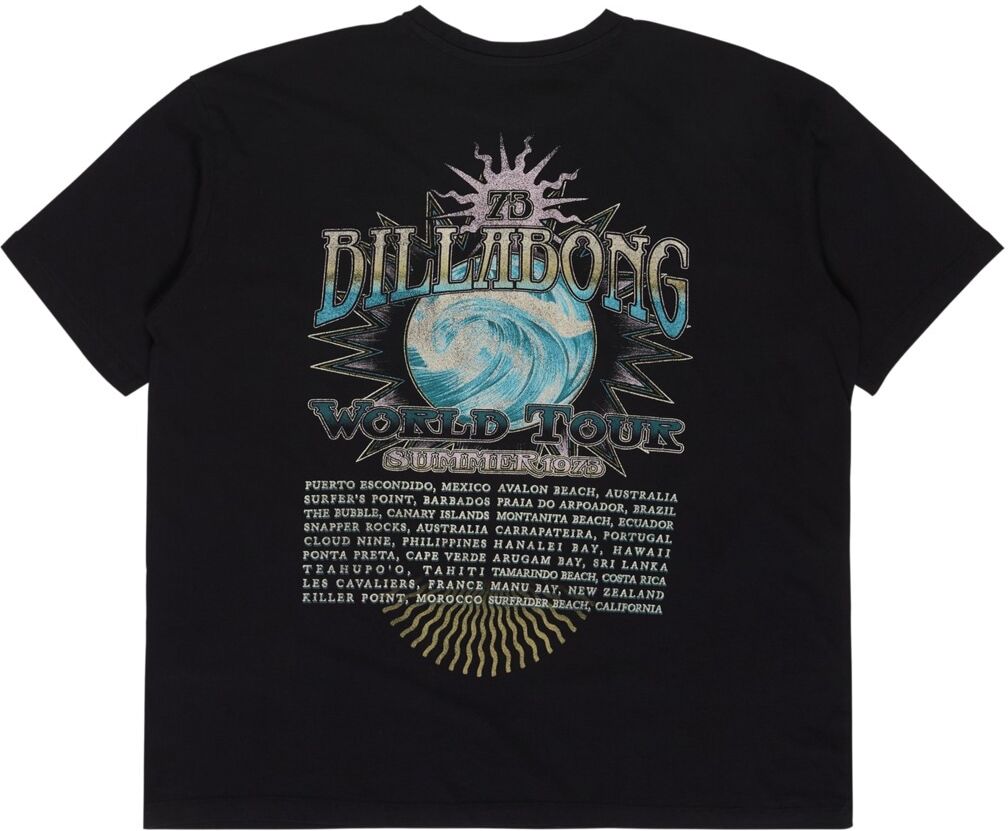 T-Shirt BILLABONG "Take A Tour", Damen, Gr. L, schwarz, Obermaterial: 100% Baumwolle., Shirts T-Shirt schwarz L