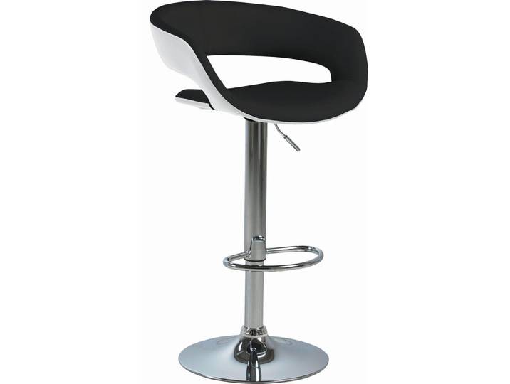 Carryhome Barhocker, Schwarz, Weiß, Drehteller, Säule, 54x83-104x49 cm, Reach, Esszimmer, Barmöbel, Barhocker