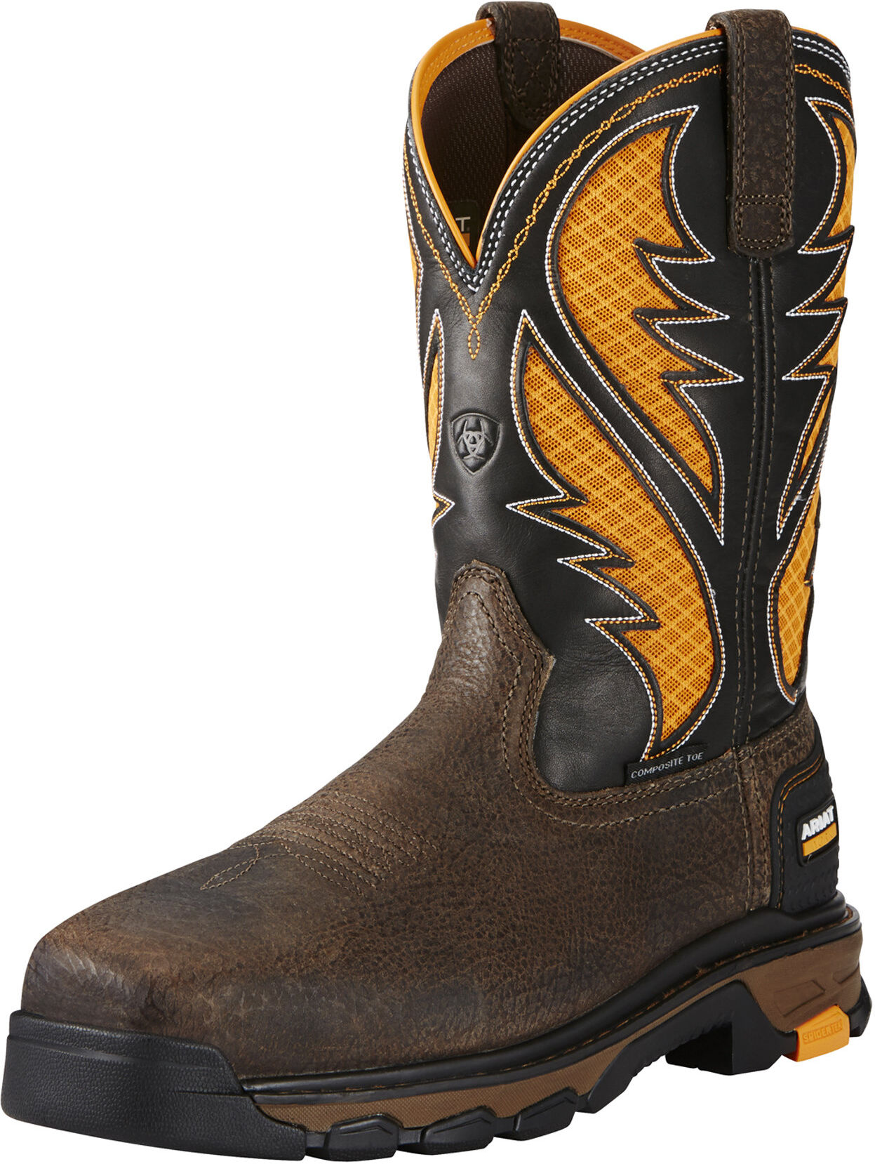 Men's Intrepid VentTEK Composite Toe Work Boots in Cocoa Brown, Size: 11.5 EE / Wide by Ariat