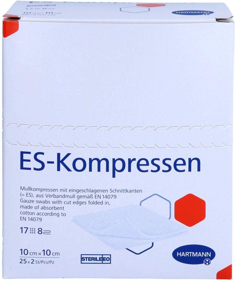 Es-kompressen Steril 10x10 Cm 8fach