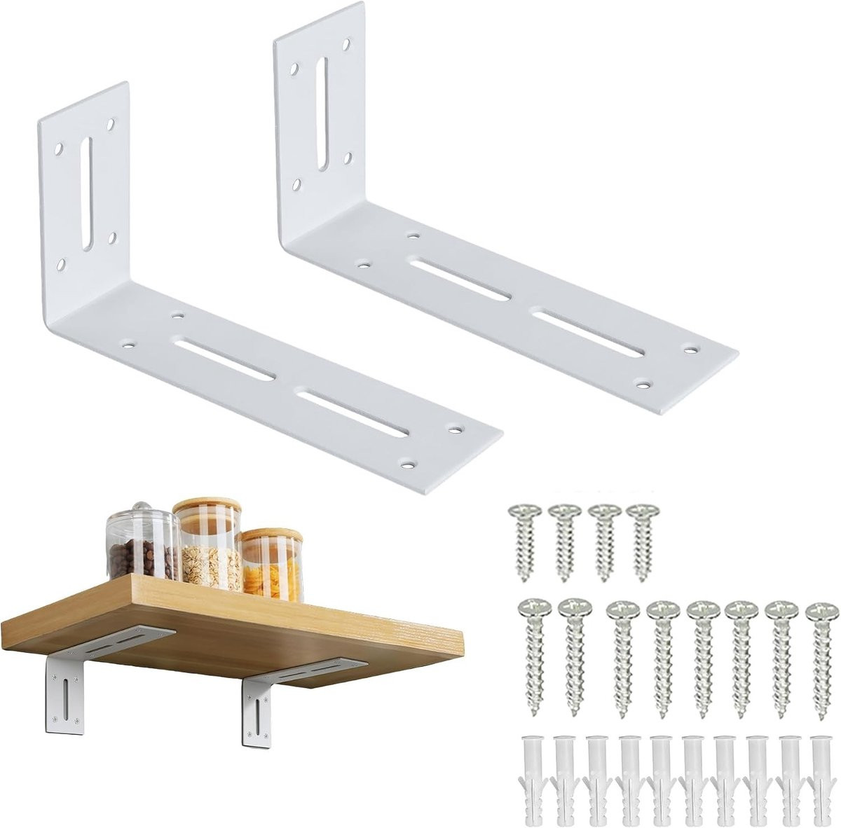 Stevige 90 graden L-vormige hoekbeugel voor meubelondersteuning en tafelsteun, 180 x 60 x 4 mm