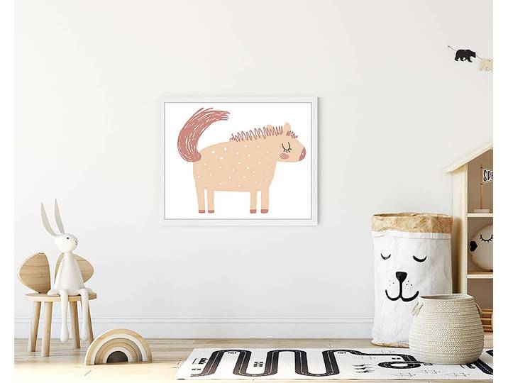 Tableau déco My Pony 43 x 53cm Multicolore