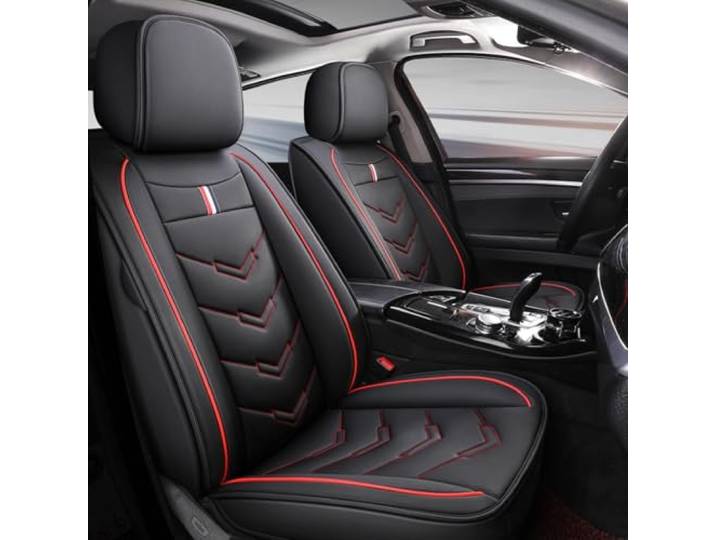 CUBRXEBAT Autositzbezüge für VW ID.7 / ID.7 Tourer/ID.7 GTX Tourer Sitzbezüge Auto Set aus hochwertigem Kunstleder, Airbag kompatibel Innenraum Zubehör,A