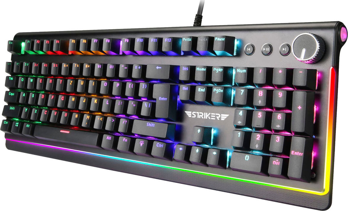 HYRICAN Gaming-Tastatur "Striker ST-MK91", schwarz, B:46cm H:4,4cm T:16cm, Tastaturen, Gaming-Tastatur