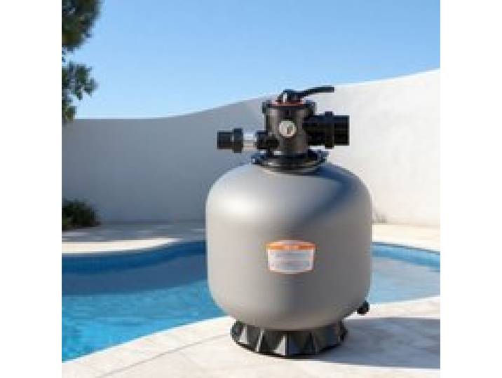 VEVOR Sandfilter, 500 mm Filterkessel, 189,3 L/min Sandfiltersystem, Filterbehälter mit 7-Wege-Mehrwegeventil, Rückspül-, Spül-, Umwälz-, Abwasser-, Winter- & Geschlossenmodus, für Aufstellpools