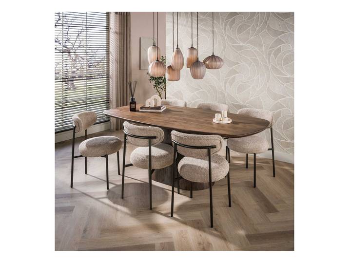 Sitheim® Esstisch Esstisch Central dänisch oval / Massiv Akazie braun
