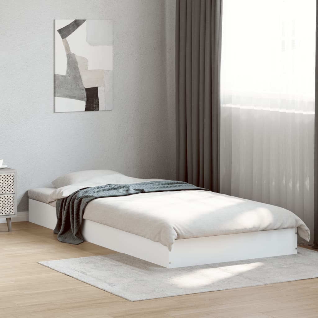 17 Stories Paulica Bed White Small Single (2'6)
