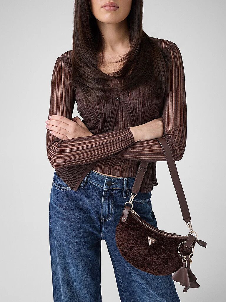 Guess Tasche - Schultertasche KATIE braun W