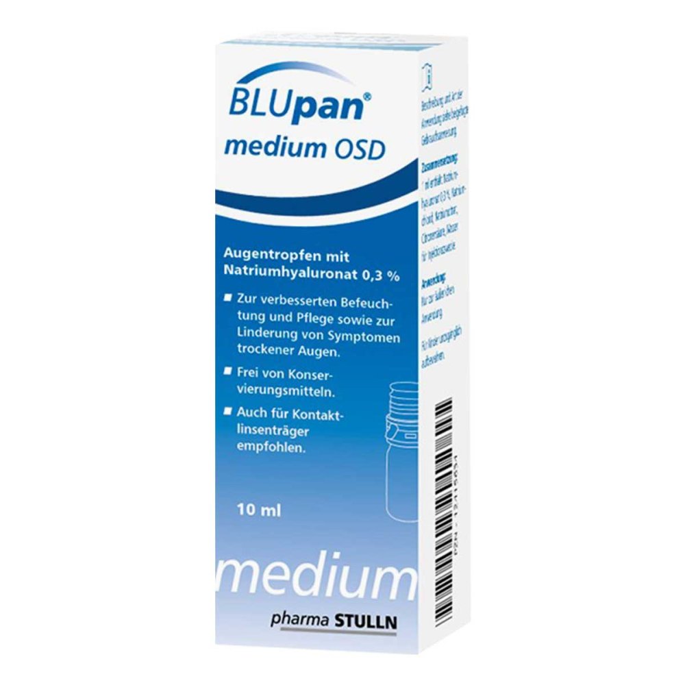 PHARMA STULLN GmbH Blupan medium Osd Augentropfen 12415634