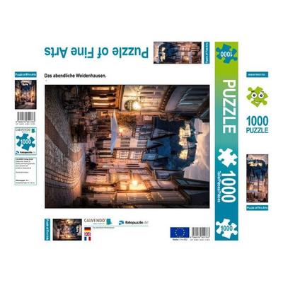 CALVENDO Puzzle Das abendliche Weidenhausen. | 1000 Teile Lege-Größe 64x48cm Foto-Puzzle für glückliche Stunden