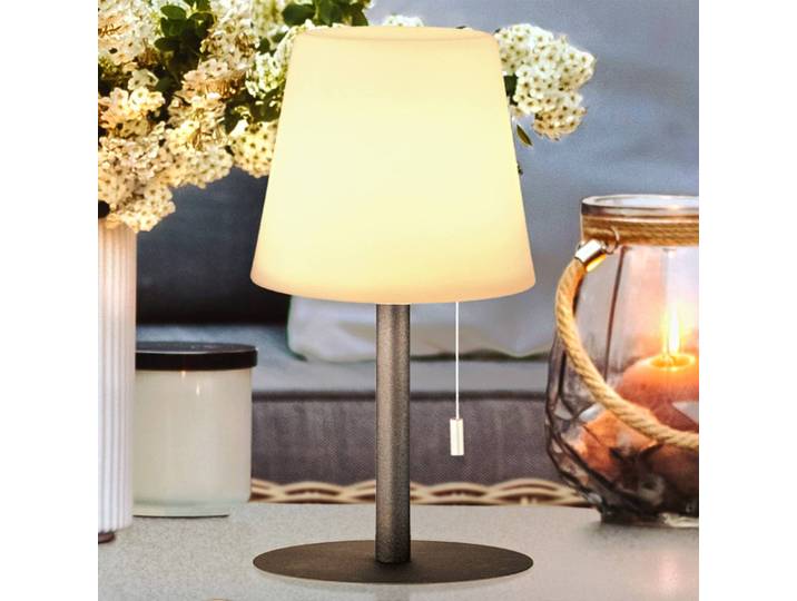 FH Lighting LED-Tischleuchte Garden, dimmbar, mit Farbwechsel dimmbar, schwarz, Metall, Modern